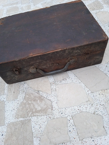 Antigua Caja De Madera 0