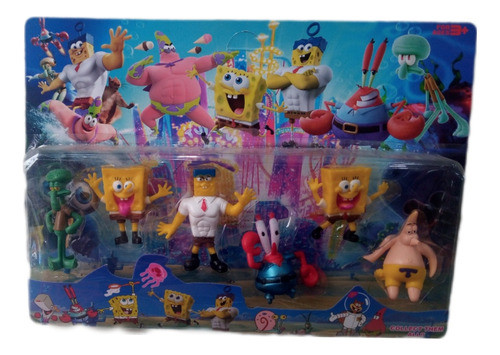 Set Bob Esponja X 6 Muñecos 0
