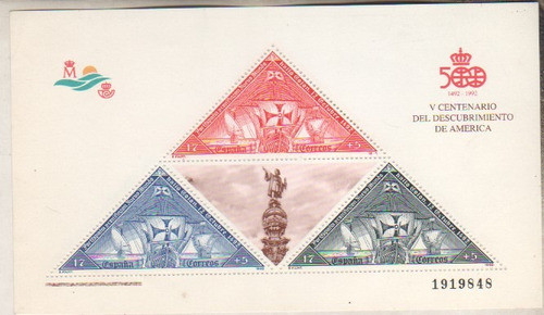 España 5º Centenario Descubrimiento De America Año 1992 Mint 0