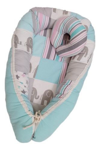 Nidito Contenedor Con Base Rigida Patchwork 0