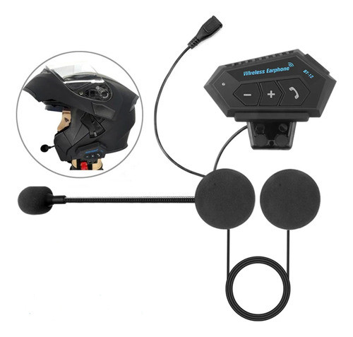Auricular Manos Libres Casco Moto Bluetooth iPhone Android 0