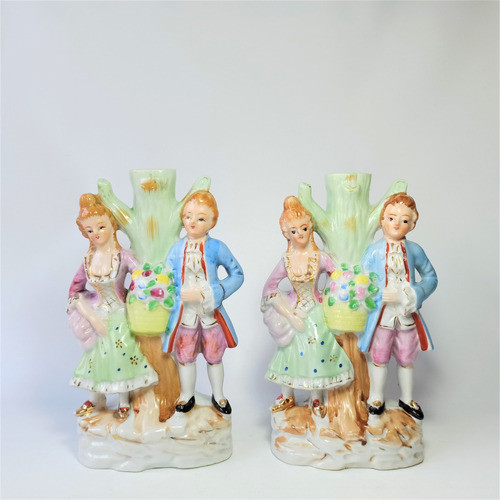 Par De Figuras De Porcelana Para Portátiles! 0