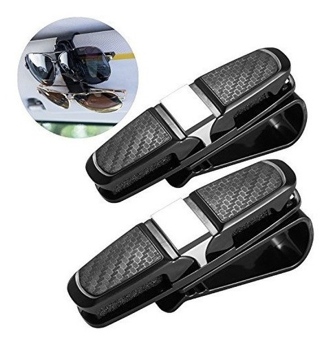 Clip Soporte Doble P/ 2 Lentes Gafas Para Parasol Auto D400 0