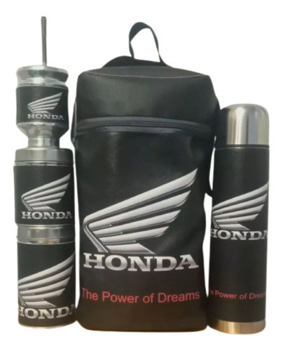 Equipo De Mate Set Matero Completo Honda. Ecocuero 0