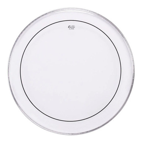 Parche Encore Pinstripe Clear De 18 Pulgadas - Doble Capa 0