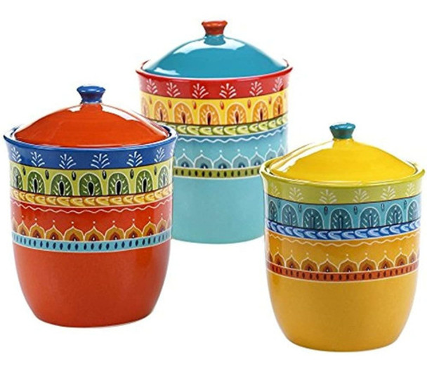 Set Internacional Certificado 3 Piezas Valencia Canister Mul 0