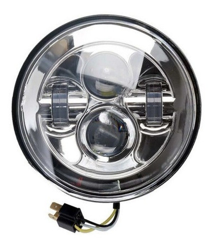 Farol De Led 7  Harley Davidson Fundo Cromado 0