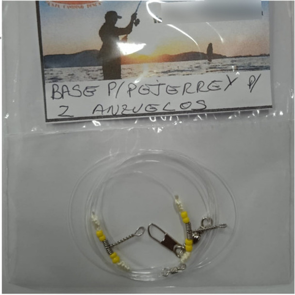 Base Para Pejerrey Con 2 Anzuelos Nudo Corredizo Pesca Costa 0