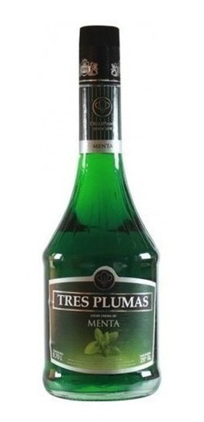 Licor De Menta - Tres Plumas, 700 Ml. 0