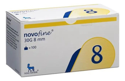 Agujas Novofine 8mm X 100 Unidades 0