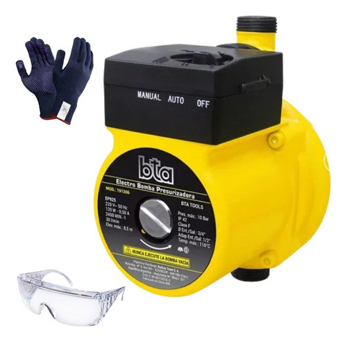 Bomba Elevador Presión Presurizadora 8.5m 1200w Bta 0