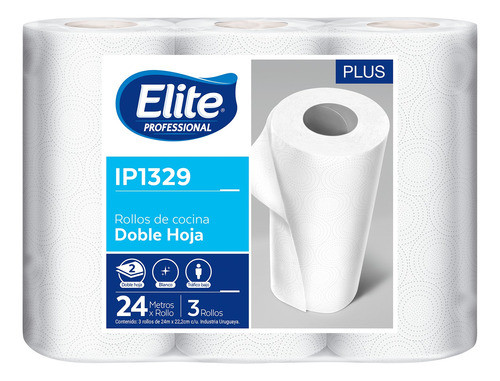 Rollo De Cocina Elite Plus 120p X 3 - Ip1329 0