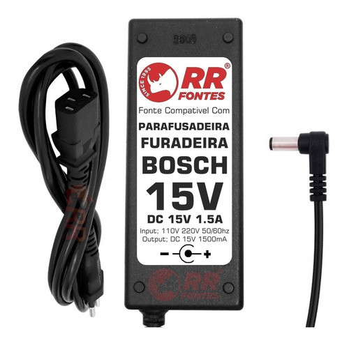 Fonte Carregador Furadeira Bosch 15v 0
