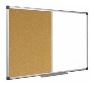 Pizarra Blanca P/marcador + Corcho 40x60cm Combinada 0