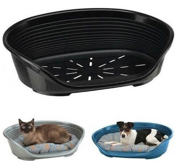 Cama De Plastico Ferplast N°8 82x60x25cm Negra Y Envio 0