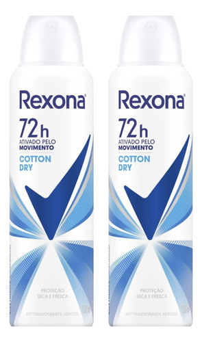 Kit 3 Desodorante Rexona Feminino Cotton Dry 72h 150ml 0
