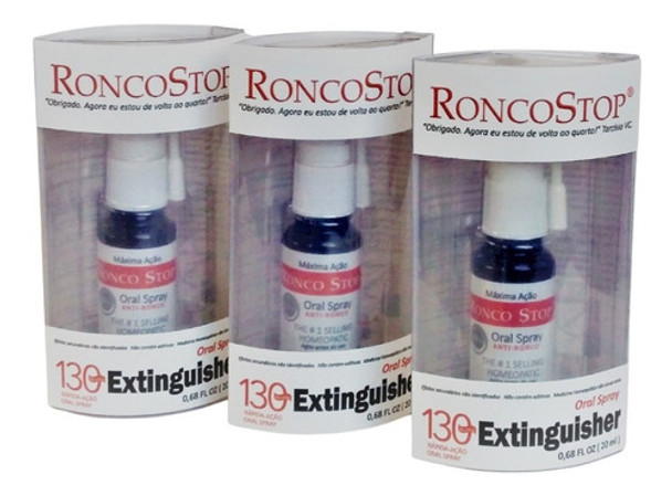 Fim Do Ronco Chega Ao Brasil - Ronco Stop Spray   3un. 0
