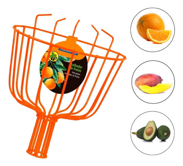 Colhedor Pegador De Frutas S/ Cabo Tramontina 29x20 Cm 0