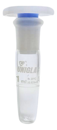 Kit Com 5 Unds De Balão Volumétrico De 1ml Rolha Polietileno 0