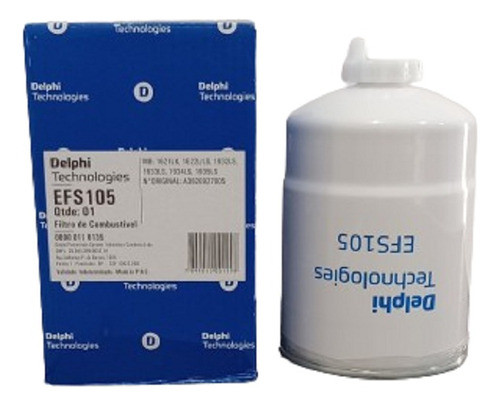 Filtro Combustível Delphi Efs105 6280925m1 Massey 0