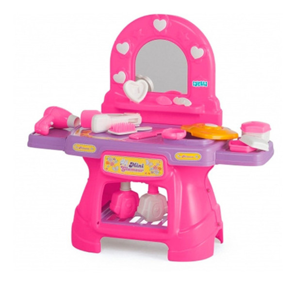 Juguete Set De Tocador Salón De Belleza C/ Accesorios Niña 0