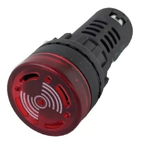 Indicador Sonoro Buzzer Para Tablero 22mm Ojo De Buey 220v 0