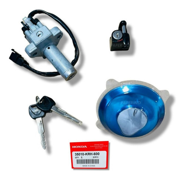 Juego De Cerradura Honda Xr 150 Original Honda Paperino 0
