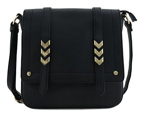 Cartera Tipo Bandolera Con Solapa De Compartimiento Doble Gr 0