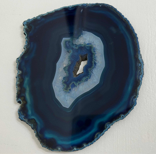 Rodaja De Agata Azul 0