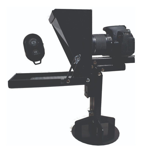 Teleprompter Mini Comp Base/controle Simples/adaptador Dslr 0