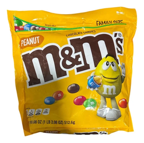 Confite Golosina M&m Peanut Mani 512g 0