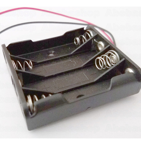 Pack 6x Portapilas 4x Aaa Apilamiento De Pilas 1 X 4-p 0