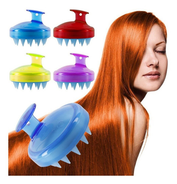 Cepillo Para Cuidado Cabello Champú Masaje Manual Portátil © 0