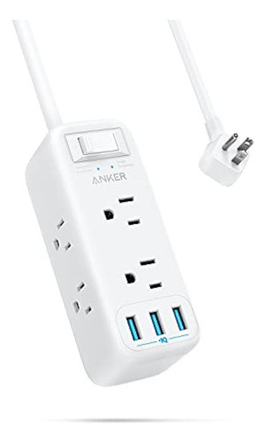 Anker Power Strip Protector Contra Sobretensiones Con Usb, C 0