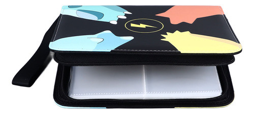 Card Binder Holder Album Pu Leather Zipper De Grande Capacid 0