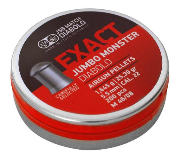 Balines Jsb Exact Jumbo Monster Cal 5,5 25,4gr Lata X200. 0