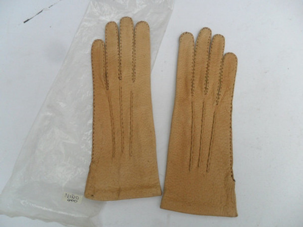 Par De Guantes Antiguo  No Cuero Gamuza Cabrito Niño 0