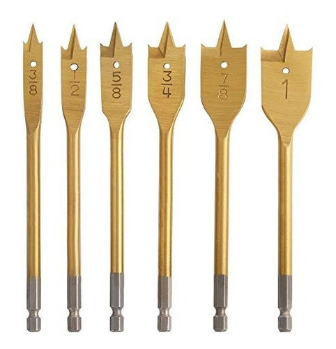 Juego De Brocas De Pala De Acero Al Carbono Comoware Para Tr 0