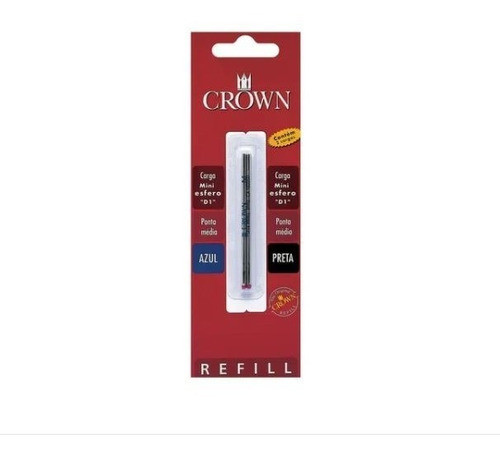 Carga Refil Caneta Crown Esferográfica Mini D1 16005n 0