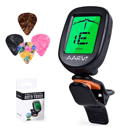 Afinador De Guitarra C/clip Varios Instrumentos Pantalla Lcd 0