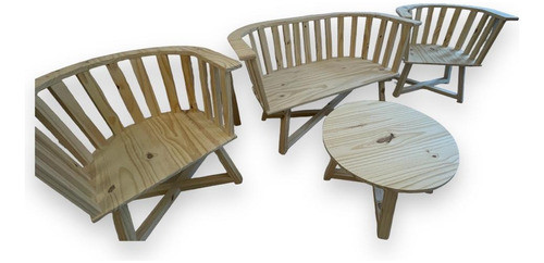 Combo Gervasoni Sin Barnizar ( 1 Doble + 2 Simples + Mesa) 0