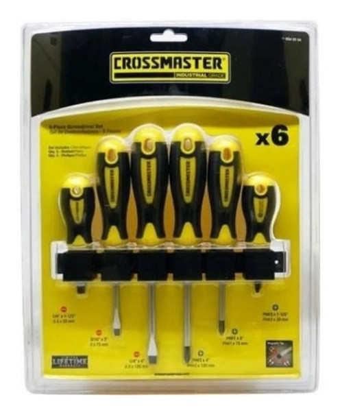 Set Kit Juego Destornillador 6 Piezas Crossmaster C1 0