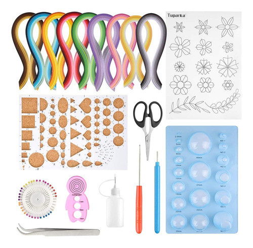 Kit Quilling Filigrana, Set Papel, Herramienta Manualidades 0