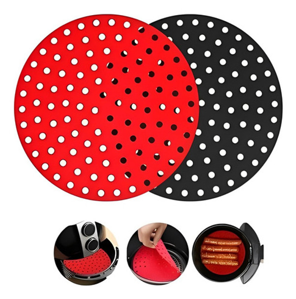 Protetor Tela Forma Para Airfryer Forno Silicone 20cm 0