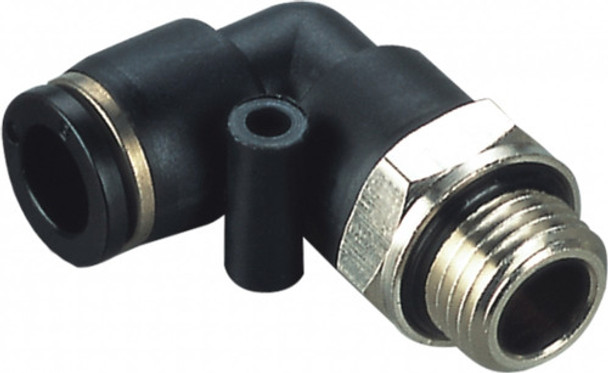 Conector Neumático Codo Giratorio P/tubo 16mm, Rosca 1/2bsp 0 Conector Neumático Codo Giratorio P/tubo 16mm, Rosca 1/2bsp 0