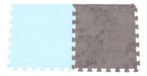 Tapete De Chão De Pelúcia Entrelaçado, 10 Peças, Macio E Que 0