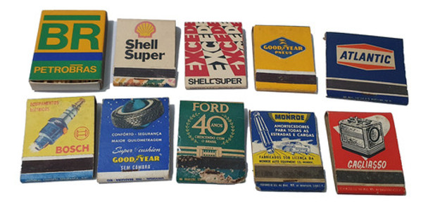 10 Caixas De Fósforos Antigas Tema Carro / Ler Descricao 0 10 Caixas De Fósforos Antigas Tema Carro / Ler Descricao 0