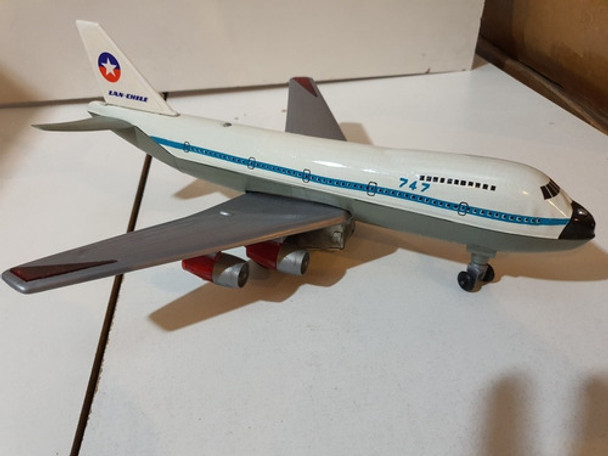 Antiguo Juguete Avion Jumbo 747- Lan Chile- Nuevo- 0