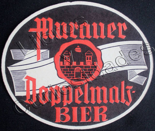 Etiqueta De Cerveza Antigua Doppelmalz (en Relieve). 28097 0