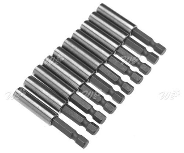 10pcs 60mm Bit Magnético Soporte Cambio Rápido 1/4  Espiga H 0 10pcs 60mm Bit Magnético Soporte Cambio Rápido 1/4  Espiga H 0